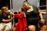 As the girls played on an Orange Line train on their way to a completion ceremony for RaquelÕs trauma and addiction program, she started to nod off from the methadone. Raquel said, ÒItÕs like a battle going on inside me between the methadone and the addiction; and I know I can win but itÕs hard.Ó