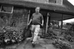 Fuller Brush man Allan Cohen left catalogs at this home for a customer's later perusal.