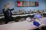 U.S. Republican presidential candidate and U.S. Senator Lindsey Graham greets Bingo players at the Manchester Bingo Center and Poker Room in Manchester, New Hampshire October 9, 2015.