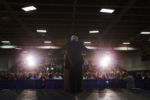 U.S. Republican presidential candidate Donald Trump speaks at a campaign town hall meeting in Rochester, New Hampshire September 17, 2015.