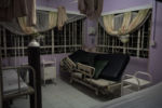 Samwell Mosota Omaiyo's former bed, approximately an hour after his death due to organ failure at the Texas Cancer Center during the night shift in Nairobi, Kenya on Wednesday, Aug. 26, 2015. Omaiyo was a 52-year old Kenyan with late-stage mandible cancer. He died peacefully.
A palliative care nurse Carren Asembo, attended to him in his final moments and when his wife called to see how her husband was improving, had the responsibility of informing her of his death. When asked about how she was feeling following his loss, Asembo said, "Nursing is not a job, it's a calling. Those who can't adjust and handle caring for others come, but they soon leave."