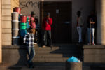 8/11/15 – Johannesburg, South Africa – Views from the outside of Moth building in the late afternoon in Joubert Park on Tuesday, Aug. 11, 2015. The residents here were evicted from their previous building in New Town to make way for a new mall under construction.