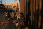 8/11/15 – Johannesburg, South Africa – Views from the outside of Moth building in the late afternoon in Joubert Park on Tuesday, Aug. 11, 2015. The residents here were evicted from their previous building in New Town to make way for a new mall under construction.