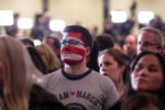 February 9, 2016 - Michael Skocay of Cambridge, Mass., waits for Sen. Marco Rubio (R'FL) to take the stage at his primary event at the Raddisson Hotel in Manchester, N.H.