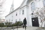 3/13/2016 - Concord, MA - Kim Grubb finally gave up on her longtime church after it transitioned to its new space and form and instead tried out services at Trinitarian Congregational Church in Concord, MA, on March 13, 2016. Grubb feels that the church she grew up in did not survive the transition and transformation to its new space and shape as Sanctuary UCC. She mourned both the death of her church and the death her mother, a former matriarch in the old church, who died the day before the congregation moved.