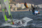 Erik Heil and Thomas Ploessel of Germany celebrate their bronze medal in the Men's 49er class sailing at the 2016 Rio Summer Olympics in Rio de Janeiro, Brazil August 18, 2016.