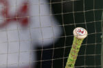 Farewell Big Papi - career final season of slugger David Ortiz
The knob of Boston Red Sox designated hitter David Ortiz's bat rests along a fence in the dugout prior to a baseball game at Fenway Park.