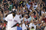 Farewell Big Papi - career final season of slugger David Ortiz
Fans celebrate after a three-run home run by Boston Red Sox designated hitter David Ortiz at Fenway Park.