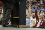 Audience members cheer during a campaign rally with U.S. Democratic presidential candidate and U.S. Senator Bernie Sanders in Oklahoma City, Oklahoma February 28, 2016.
