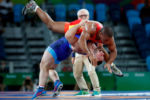 2016 BPPA PICTURES OF THE YEAR CONTEST IPTC CAPTION TEMPLATE
Russia's Davit Chakvetadze (BOTTOM) throws Ukraine's Zhan Beleniuk in the gold medal match of the Men's Greco-Roman 85 kg class inside Arena Carioca 2 at the 2016 Rio Summer Olympics in Rio de Janeiro, Brazil, on August 15, 2016. Chakvetadze defeated Beleniuk to win the gold.