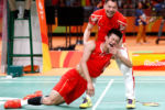 2016 BPPA PICTURES OF THE YEAR CONTEST IPTC CAPTION TEMPLATE
China's Long Chen is picked up by his coach after defeating Malaysia's Chong Wai Lee to win the gold medal in Men's Badminton Singles at the 2016 Rio Summer Olympics in Rio de Janeiro, Brazil, on August 20, 2016.