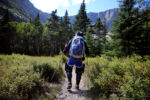 Arriving at Chimney Pond, the campground doesnÕt offer the total relief Stacey had hoped. Instead, at 10:45 a.m., Baxter State Park Ranger David Loome approached, he had been looking for Stacey and Sarah. ÒYou canÕt camp trailside. That canÕt happen again.Ó He gave Stacey a written warning and said that she needs to plan around the rules that govern the park.