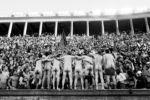 Yale students bare it all in an old tradition during the second half of Yale's 21-14 win over Harvard in an NCAA football game at Harvard Stadium in Cambridge, Mass. Saturday, Nov. 19, 2016.