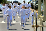 A funeral service was held for seven-year-old drowniing victim Kyzr Willis at the Morning Star Baptist Church. After the service ended, a group of young boys who were his friends and relatives, some were the pallbearers, run after the horse-drawn hearse containing Kyzr's casket during a procession down Blue Hill Ave.on the way to the cemetery. The young boy drowned in South Boston last week while at the day camp at the Curley Community Center.