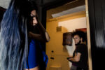 Make-up on in Underground Stage. Queen JP takes the bathroom mirror as the Ladies get dressed and prepped in dark underground stage before show.
April 12 2017