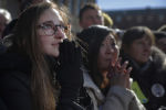 Supporters listen as U.S. Senator Elizabeth Warren speaks at a rally to launch her campaign for the 2020 Democratic presidential nomination in Lawrence, Massachusetts, February 9, 2019.