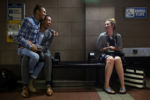 JULY 24, 2019: Hector Colon, left, and George Williams share a laugh with Shaighla Nevins while waiting for a Red Line train at South Station in Boston, Mass., United States. Williams had just returned from a business trip and shared a dinner with Colon.
Today, South Station is less of a social hub than it was a century ago. But, as the city's busiest transit hub after Logan International Airport, it remains a major artery for business and tourism.
