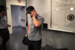 The Boston Bruins had their end of the season media availability after losing in the Stanley Cup finals to end their season.A dejected Bruins Torey Krug stands by himself as he waits to meet with reporters.
