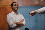 U.S. 2020 Democratic presidential candidate Julian Castro is introduced to speak to Tri-City Young Democrats in Somersworth, New Hampshire, January 15, 2019.