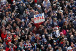 Fans gather in Copley Square to greet the the New England Patriots during the Super Bowl LIII victory parade in Boston on Feb. 5, 2019.