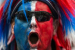 A fan cheers before the start of the New England Patriots Super Bowl LIII victory parade in Boston on Feb. 5, 2019.