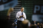 DOVER, NH - 02/09/2020 Former mayor of South Bend, Indiana, Pete Buttigieg rallied with a crowd of hundreds at the Get Out the Vote event in Dover, NH. The town of Dover is considered a Bellwether community in the state of New Hampshire and incredible influential in the upcoming primaries.