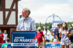 Senator Markey addresses supporters in Jamaica Plain, Massachusetts on Aug. 2, 2020.